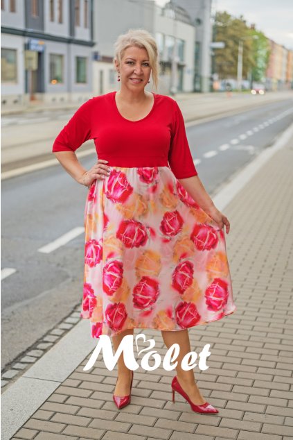 šaty pro plnoštíhlé Molet.cz