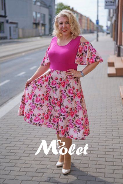 šaty pro plnoštíhlé Molet.cz