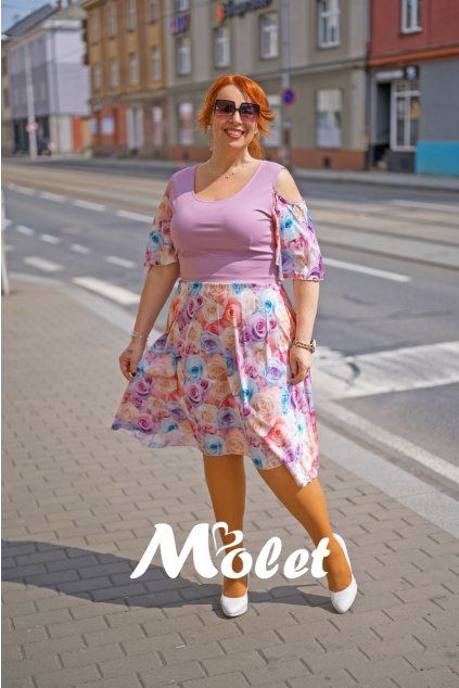 šaty pro plnoštíhlé Molet.cz