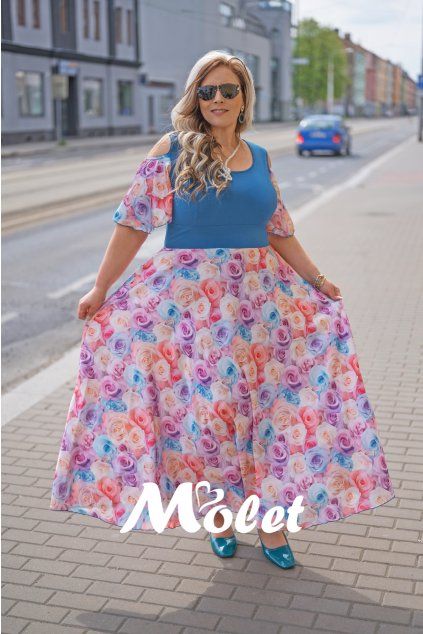 šaty pro plnoštíhlé Molet.cz