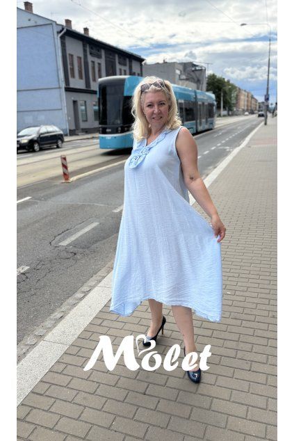 Lola dámské šaty světle modré