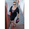 EVELIN černé šaty pouzdrového střihu