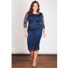 Adlib pouzdrové krajkové šaty modré
