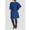 Lincoln šaty s netopýřími rukávy modré