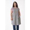 lněná zástěra šedá