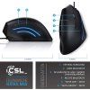 CSL – vertikální ergonomická myš s USB kabelem 2