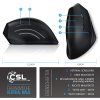 CSL vertikální ergonomická myš bezdrátová 2