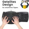 Perixx Periduo ergonomická kabelová klávesnice s integrovanou opěrkou dlaní a myš 2