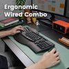 Perixx Periduo ergonomická kabelová klávesnice s integrovanou opěrkou dlaní a myš 4