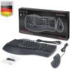 Perixx Periduo ergonomická kabelová klávesnice s integrovanou opěrkou dlaní a myš 7