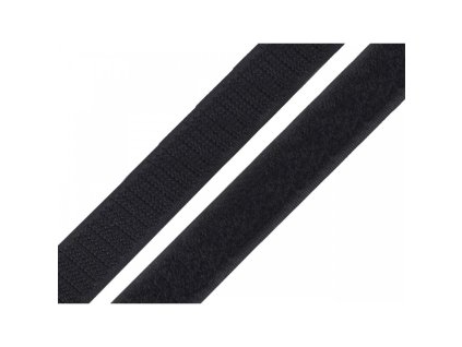 Suchý zip černý šíře 3cm (BM BM)