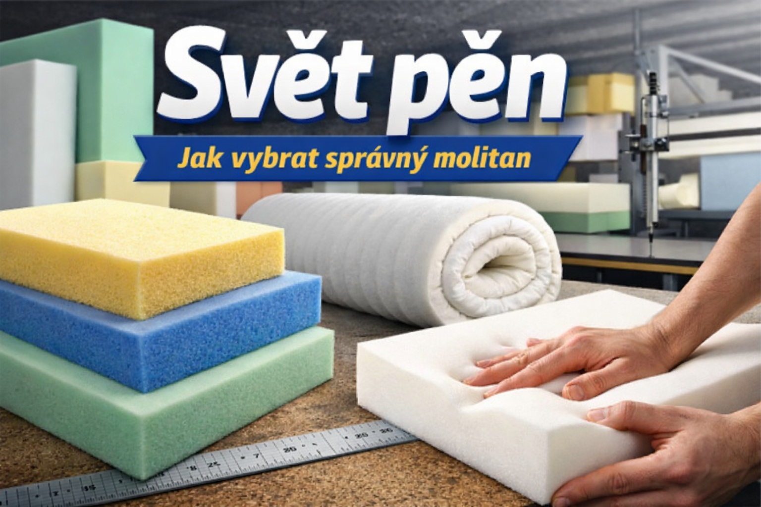 Svět pěn: Jak se vyznat v molitanu a vybrat správný materiál |VIDEO|