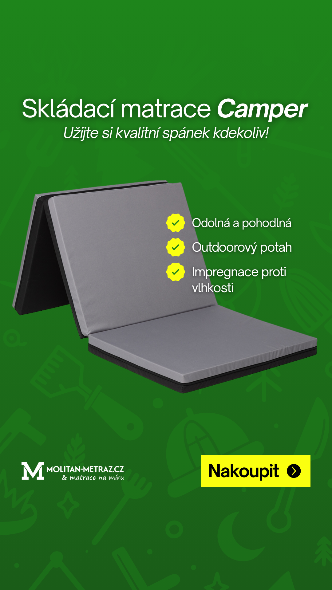 Skládací matrace CAMPER |AKCE|