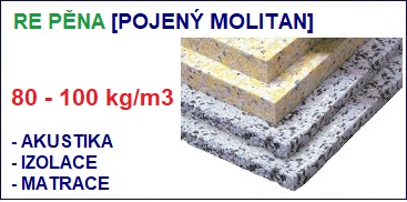 RE pěna (pojený molitan)