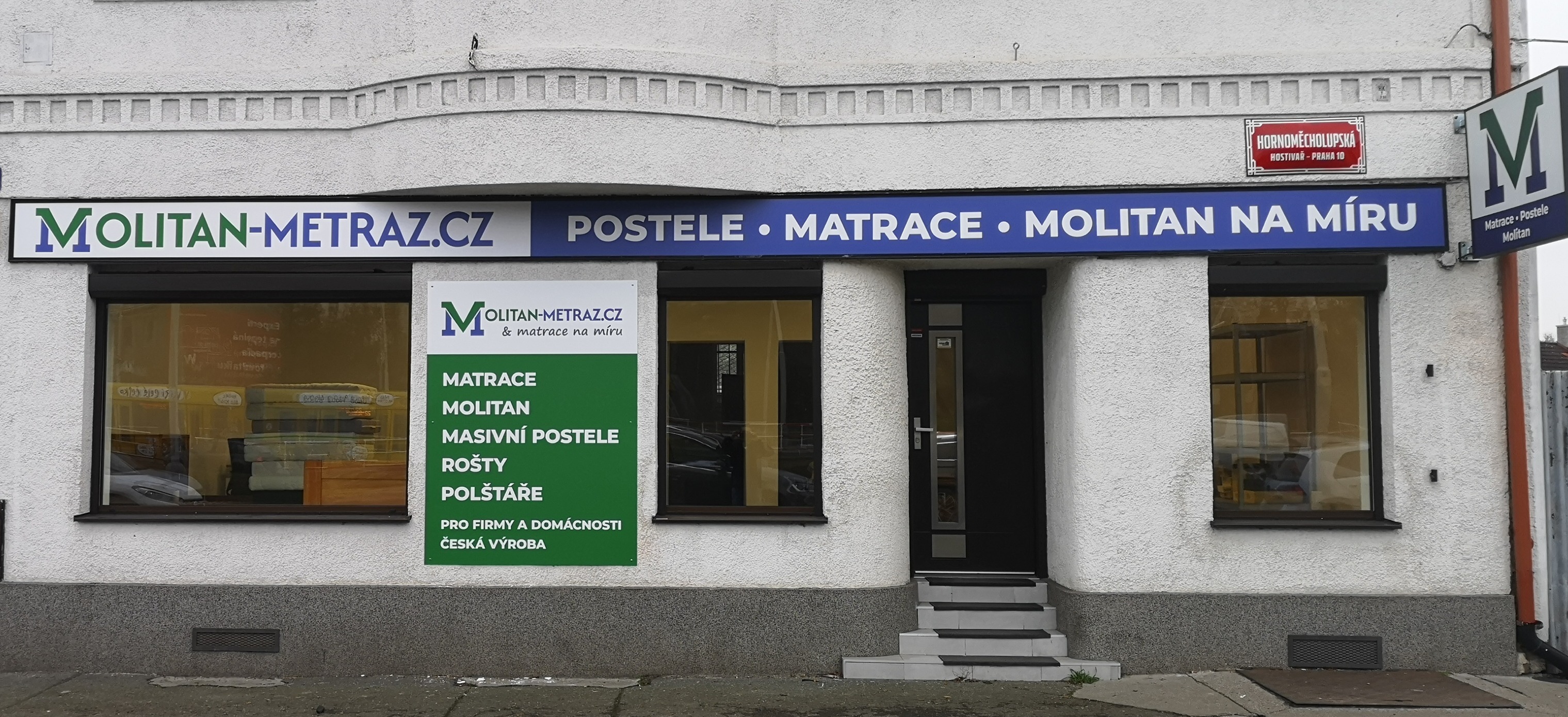 Showroom MOLITAN-METRAZ.CZ – Hornoměcholupská 277/2, Praha 15