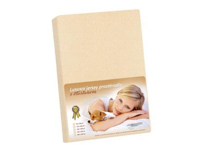 jersey lux prosteradlo 315 bezova