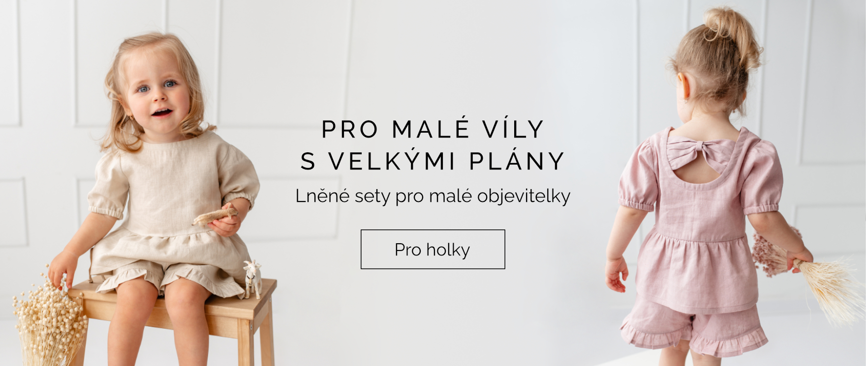 Dívčí lněné sety