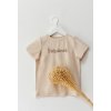 Dětské tričko z biobavlny - béžové