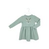 Dívčí mikinové šaty s přestřižením v pase z biobavlny - sobík