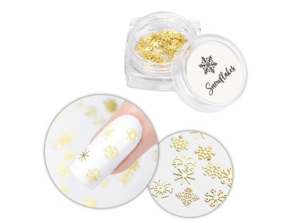 Vánoční ozdoby na nehty v dózičce