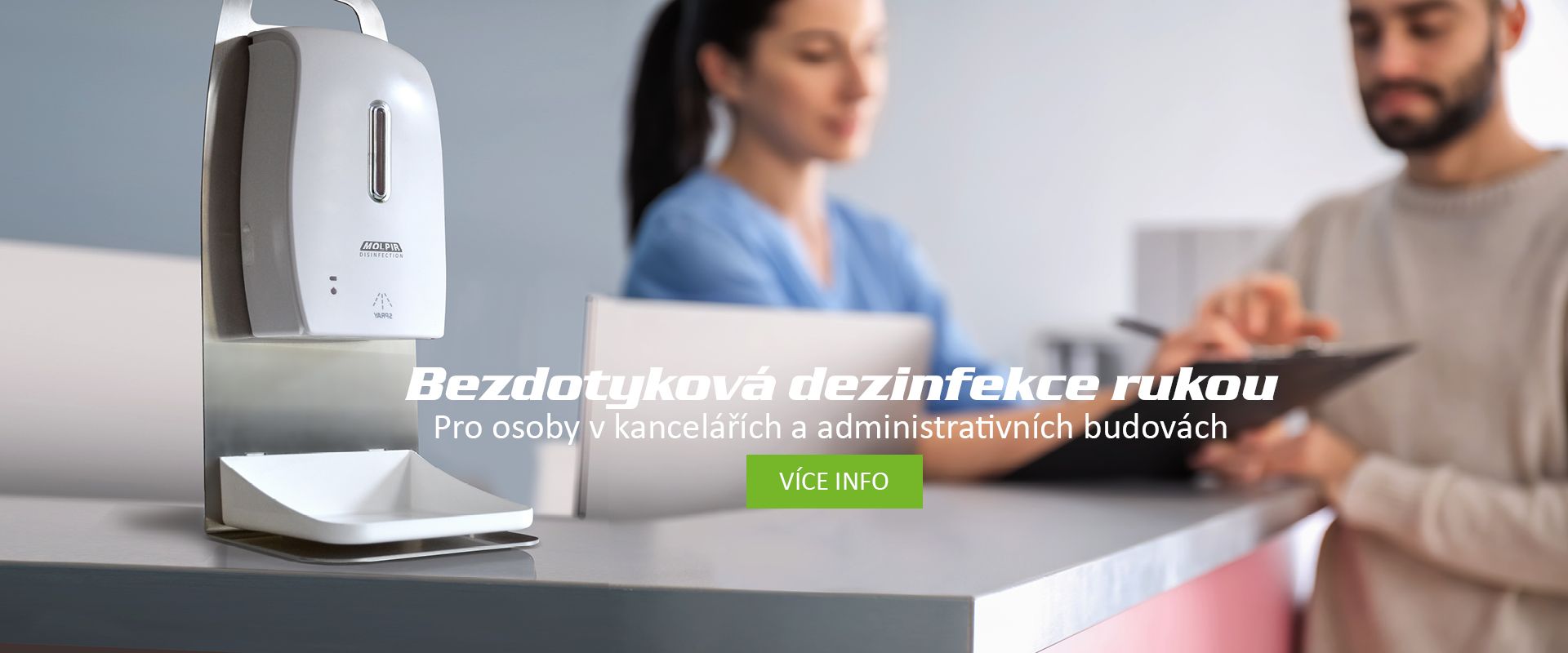 Bezdotyková dezinfekce rukou