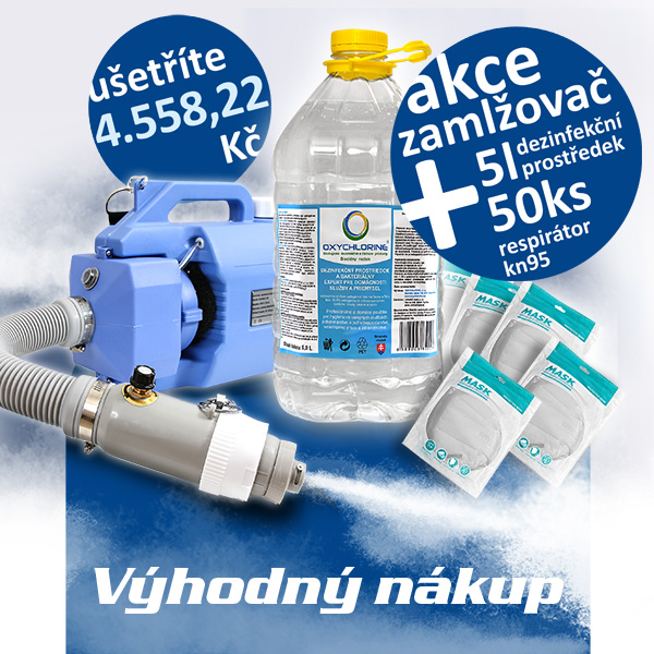 Elektrický zamlžovač dezinfekčním prostředkem 230 V; 1000 W