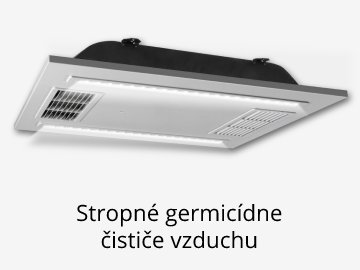 Stropné germicídne čističe vzduchu