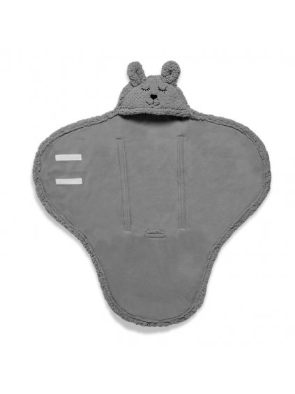 Detská Wrap deka Bunny Jollein 100x105cm - storm grey