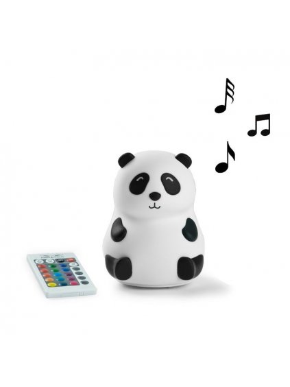 Silikónová lampička Panda s hudbou a ovládacím pilotom