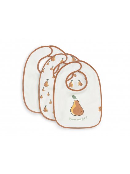 Sada Jollein podbradníkov Pear 3 ks