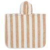 Jollein detské pončo Stripe GOTS  - biscuit