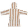 Jollein detský župan 1-2r Stripe GOTS Biscuit
