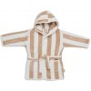 Jollein detský župan 1-2r Stripe GOTS Biscuit
