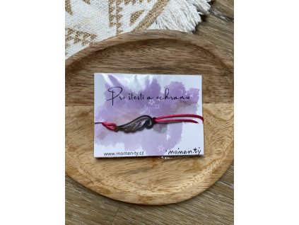 Provázkový náramek - křídla