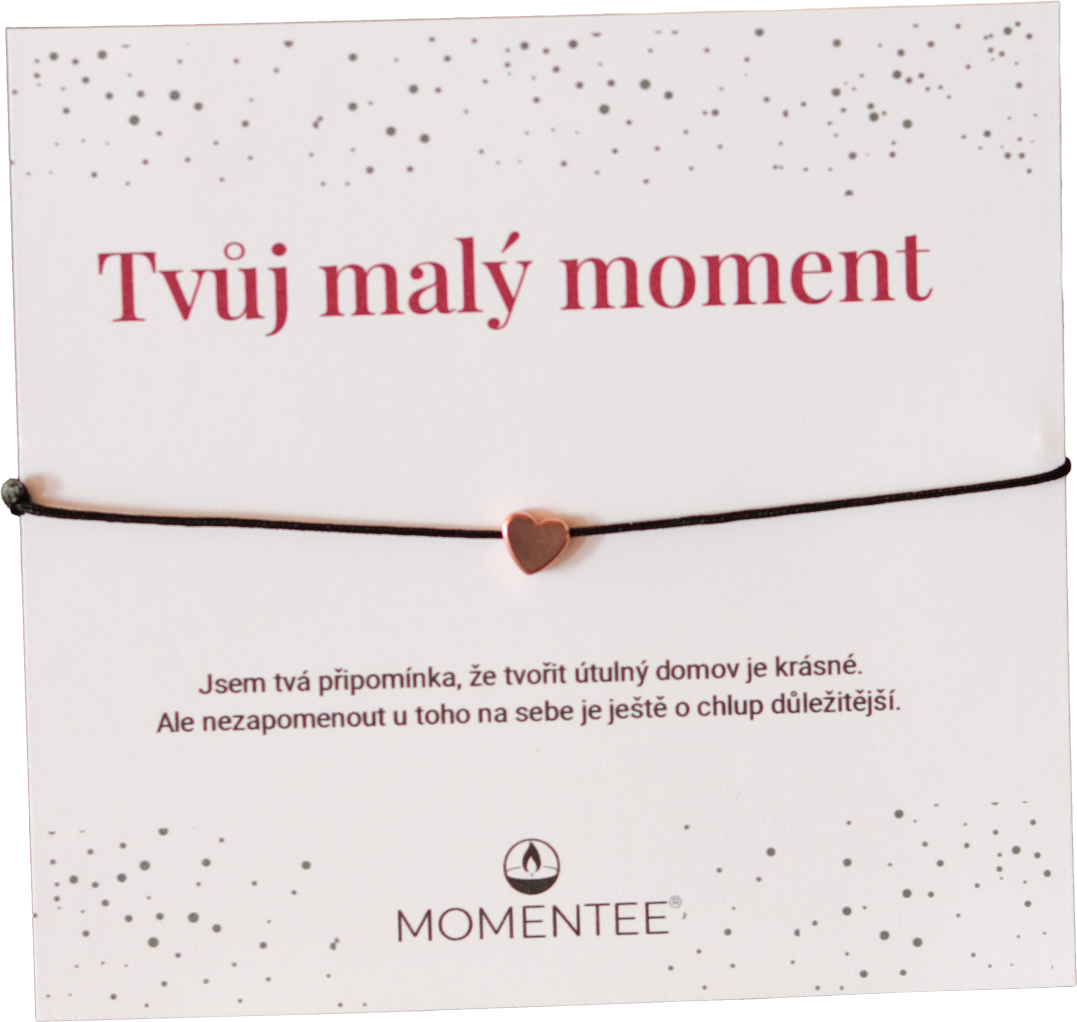 Kartička s náramkem Tvůj malý moment