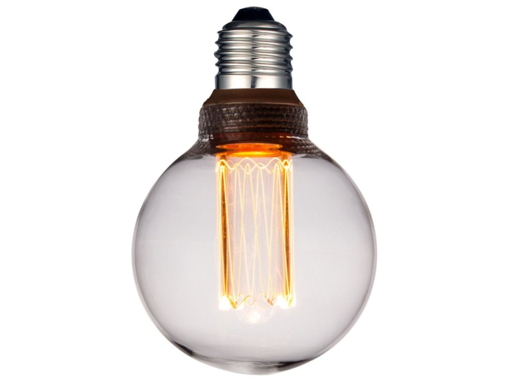 Čirá dekorativní žárovka Halo Design COLORS Dim LED Mini Globe E27