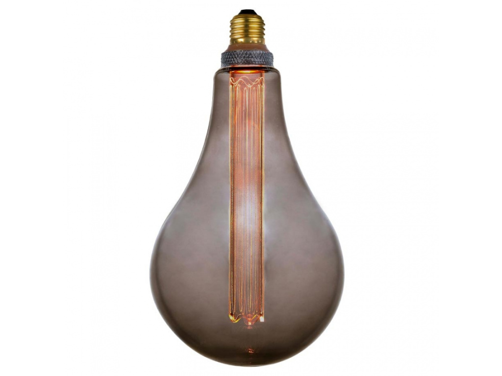 Kouřově černá dekorativní žárovka Halo Design COLORS Dim LED XL E27