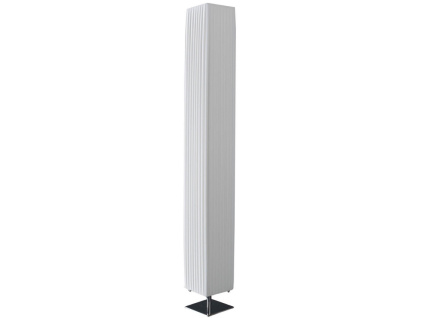 Bílá stojací lampa Hardy 160 cm