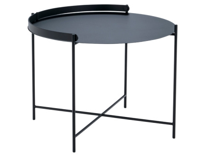 Černý kovový konferenční stolek HOUE Edge 62 cm