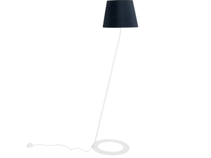 Černá kovová stojací lampa Shadow