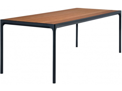Přírodní bambusový zahradní jídelní stůl HOUE Four 210 x 90 cm