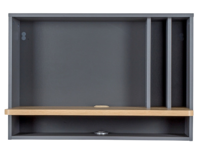 Šedý nástěnný pracovní stůl Woodman Minyard 80x40 cm