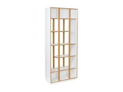 Bílá dubová knihovna Woodman Newbury 210 cm1309x848