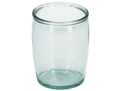 Modrý skleněný stojan na zubní kartáčky Kave Home Trella