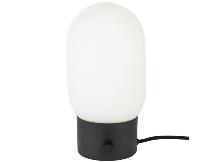 Bílo černá skleněná stolní lampa ZUIVER URBAN