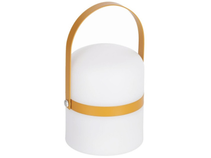 Hořčicově žlutá plastová LED lampa Kave Home Ridley