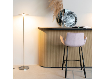 Bronzová kovová stojací lampa ZUIVER FLOAT 132 cm