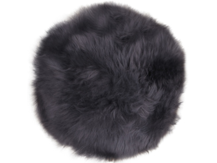 Šedý podsedák Lenny 35 cm z ovčí kůže