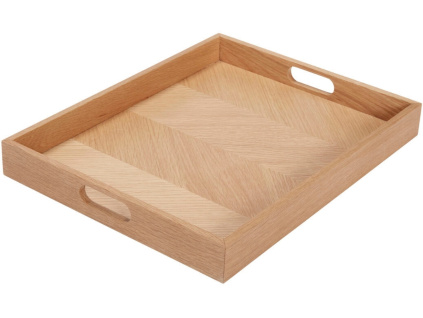 Dubový podnos Hübsch Structure 45 x 35 cm