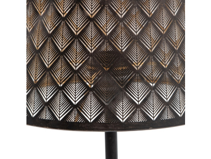 Černá kovová stolní lampa Katlyn 56 cm